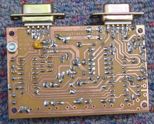 Copper View of Home Brewed PCB