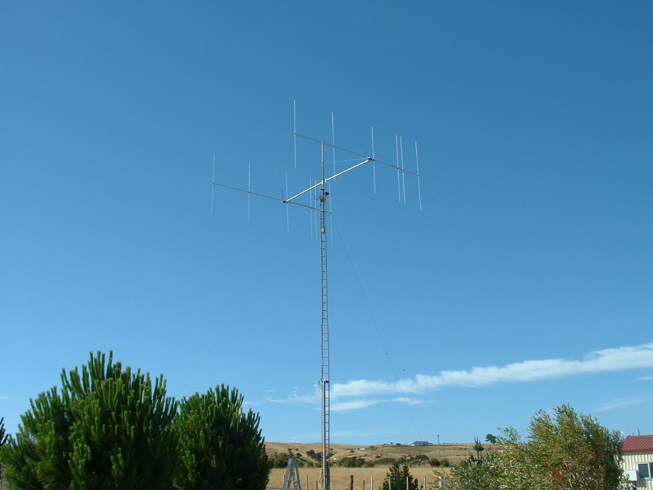 View of 6 metre antennas.