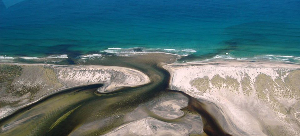 Title: Lagoon mouth into Hudson Bay