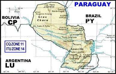 Map of Paraguay